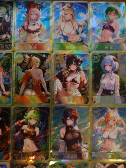 Genshin Impact Waifu 20 Card Lot - Beautiful Goddess Story Cards Ganyu Fischl - Image 2