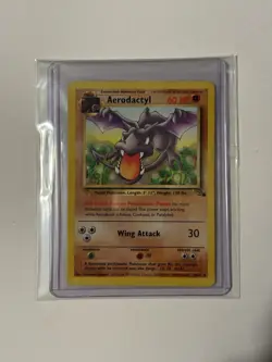 Pokemon TCG Aerodactyl Fossil Card 16/62 Unlimited Rare - LP/MP Condition! - Image 1