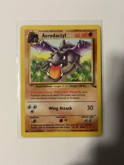 Pokemon TCG Aerodactyl Fossil Card 16/62 Unlimited Rare - LP/MP Condition! - Image 2