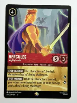 Hercules - Mighty Leader Whispers in the Well 118/204 NM Lorcana Card - Image 1