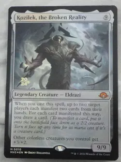 Magic The Gathering MH3 Prerelease Kozilek, The Broken Reality Foil Card NM - Image 1