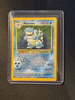 1999 Blastoise Holo Foil Rare Pokemon TCG Card Base Set 2, WOTC, 2/130 - Image 1