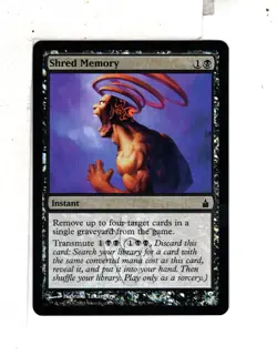 MTG SkeenAB Shred Memory FOIL from Ravnica. NM. - Image 1