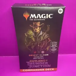 NEW! Desert Bloom Magic The Gathering Outlaws Of Thunder Junction Commander Deck - Image 1