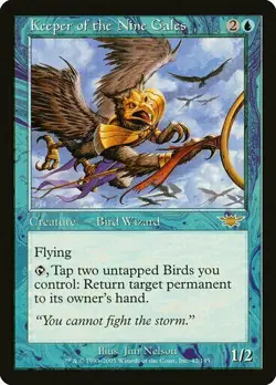 KEEPER OF THE NINE GALES - MTG Legions Rare Creature - Image 1