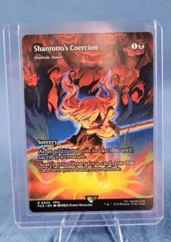MTG: Shantotto's Coercion - Final Fantasy - Borderless - FCA Magic - R 0034 - Image 1