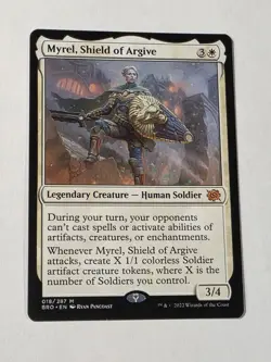 Myrel, Shield Of The Argive - The Brother's War - Near Mint - MTG - Image 1