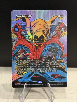 MTG: Spider-Man - Saw in Half (Borderless) Eternal-Legal Foil M 0021 - Image 1