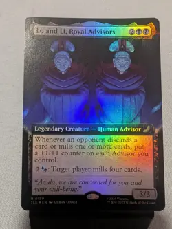 MTG Lo and Li, Royal Advisors Extended Art Foil Avatar: The Last Airbender NM - Image 1