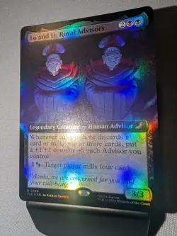 MTG Lo and Li, Royal Advisors Extended Art Foil Avatar: The Last Airbender NM - Image 2