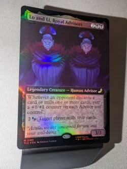 MTG Lo and Li, Royal Advisors Extended Art Foil Avatar: The Last Airbender NM - Image 3