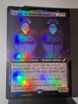 MTG Lo and Li, Royal Advisors Extended Art Foil Avatar: The Last Airbender NM - Image 4