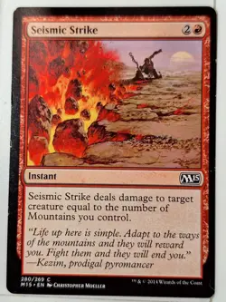 Seismic Strike - Magic 2015 Core Set M15 - Magic the Gathering MTG Nice! - Image 1