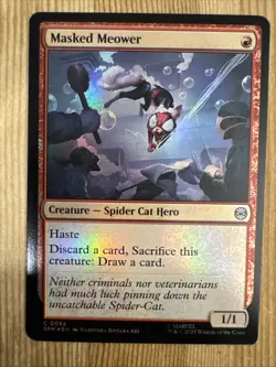 Masked Meower - Foil - SPM - MTG - EN - NM - 0082 - Image 1