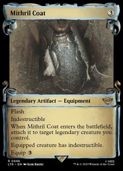MTG Mithril Coat (Showcase Scrolls) LTR #0696 FOIL - Image 1