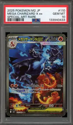 Pokemon Mega Charizard X ex Japanese Special Art Rare #110 PSA 10 Gem Mint - Image 1