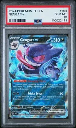 2024 Pokemon TEF en Gengar EX PSA 10 - Image 1