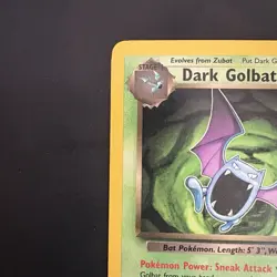 Vintage Pokemon Team Rocket Dark Golbat 24/82 Non-holo Rare WotC 2000 - Image 2