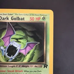 Vintage Pokemon Team Rocket Dark Golbat 24/82 Non-holo Rare WotC 2000 - Image 3