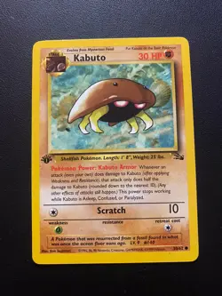 POKEMON TCG KABUTO 50/62 FOSSIL SET 1ST EDITION COMMON!! - Image 1