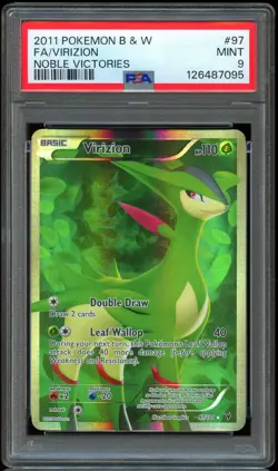 Virizion 97/101 2011 Pokemon B&W Noble Victories PSA 9 - Image 1