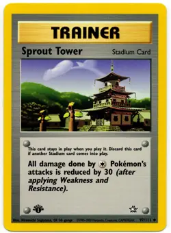 Pokemon - 1st Edition Neo Genesis Sprout Tower 97/111 MP - Image 1
