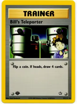 Pokemon - 1st Edition Neo Genesis Bill’s Teleporter 91/111 NM - Image 1