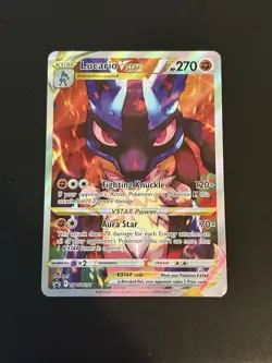 Pokemon TCG SWSH291 Lucario VSTAR Black Star Promo Crown Zenith ETB - NM - Image 1