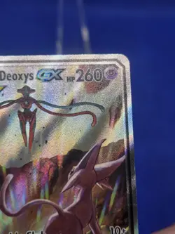 Pokemon Sun & Moon Espeon & Deoxys GX SM240 Black Star Promo Damaged/Creased - Image 4