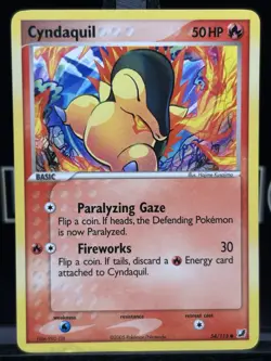 Pokemon TCG Cyndaquil EX Unseen Forces 54/115 Regular Common NM - Image 3
