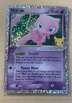 Mew ex 88/92 Celebrations: Classic Collection Holo (Near Mint or Better) Pokemon - Image 1