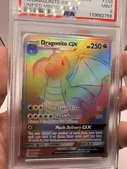 2019 POKEMON SUN & MOON UNIFIED MINDS DRAGONITE GX SECRET 248 FULL ART - PSA 9 - Image 4