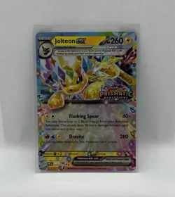 Pokemon TCG Jolteon EX 030/131 Prismatic Evolutions Stamped Promo NM+ CONTENDER! - Image 1