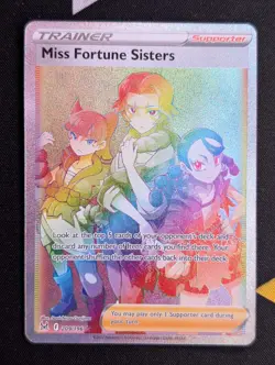 Pokemon TCG Miss Fortune Sisters 209/196 SWSH Lost Origin Secret Rare NM - Image 1