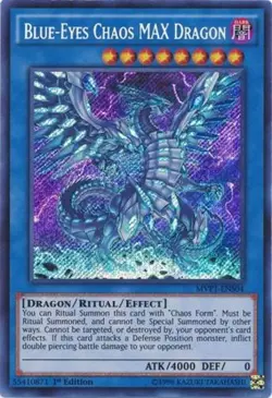 Yugioh! LP Blue-Eyes Chaos MAX Dragon - MVP1-ENS04 - Secret Rare - 1st Edition L - Image 1