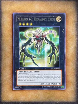 Yugioh Number 69: Heraldry Crest LTGY-EN092 Rare 1st Ed NM - Image 1