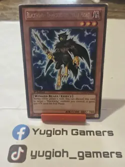Yu-Gi-Oh Blackwing Damascus The Polar Knight CBLZ 1st Edition Rare Light Played - Image 1