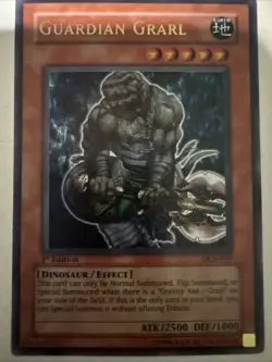 Yugioh Guardian Grarl DCR-007 Ultra Rare LP OG Print - Image 1