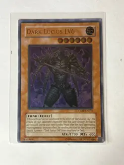 Dark Lucius LV6 [Ultimate Rare] CDIP-EN010 YuGiOh Cyberdark Impact MINT - Image 1