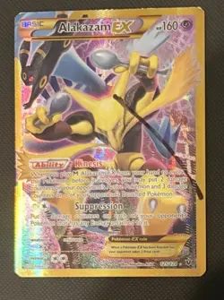 Alakazam EX Fates Collide 125/124 Full Art Holo Secret Rare Pokemon TCG Card MP - Image 1