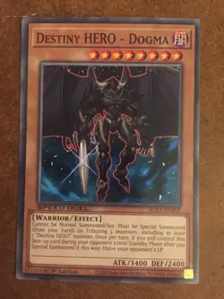 Destiny HERO Dogma SGX1-ENB07 Yugioh Card Speed Duel Academy - Image 1