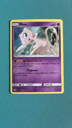 Mew - SM215 - Pokemon Sun & Moon Promo Holo Rare Card NM - Image 1