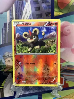 Litleo 19/106 Ultra Rare Pokemon XY Flashfire Reverse Holo Card 2014 NM 🔥🔥🔥 - Image 1