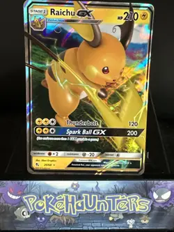 Pokemon Card Raichu GX 20/68 Hidden Fates Half Art Near Mint - Image 1