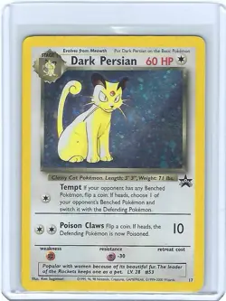 Pokemon TCG Dark Persian Holo Promo Card 17 - DMG - Image 1