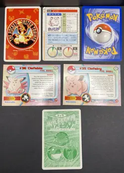 15x Pokemon Cards Cleffa Clefairy Clefable Lot - Holo Rare Vintage Topsun TCG - Image 5