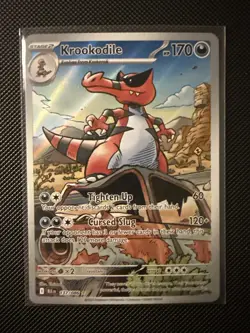Pokemon Card TCG Krookodile Black Bolt Illustration Rare IR Holo 137/086 - Image 1