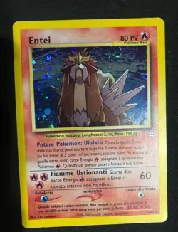 Pokemon Entei Neo Revelation 6/64 Holo Unlimited Card Suicune, Raikou Italian - Image 4
