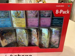 Pokemon TCG Prismatic Evolutions 8 MiniTins w Promo Cards G2U - Image 3