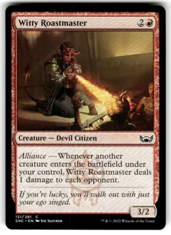 Witty Roastmaster - Streets of New Capenna NM Red Common MAGIC CARD - Image 1